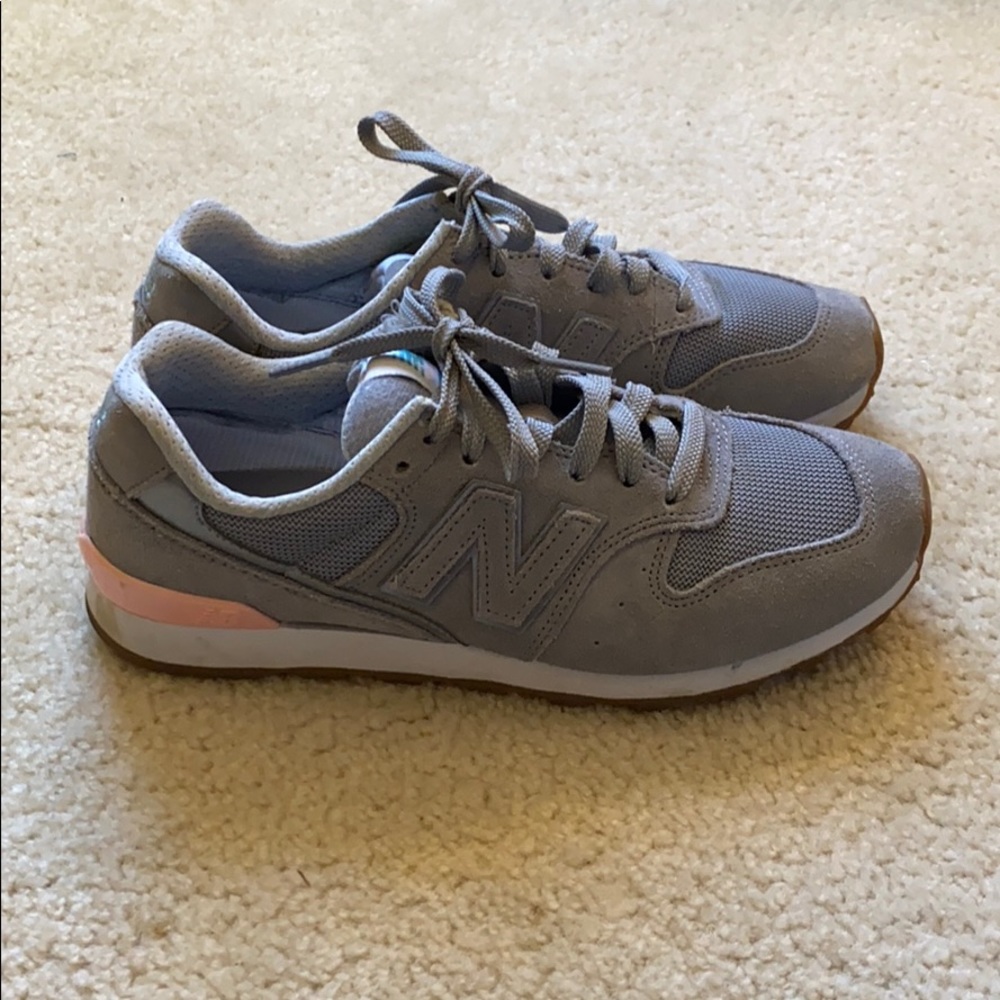 New Balance 696 Gray and Pink!